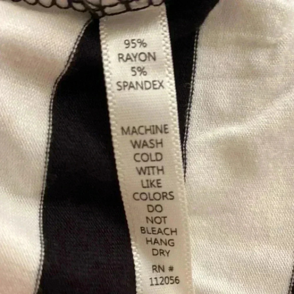 🆕42Pops Asymmetrical Hem Stripped Tunic Top M🆕 - Picture 8 of 8